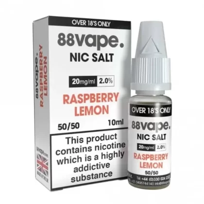 88vape Raspberry Lemon Nic Salt E Liquid – Nic Hit Series (10ml)