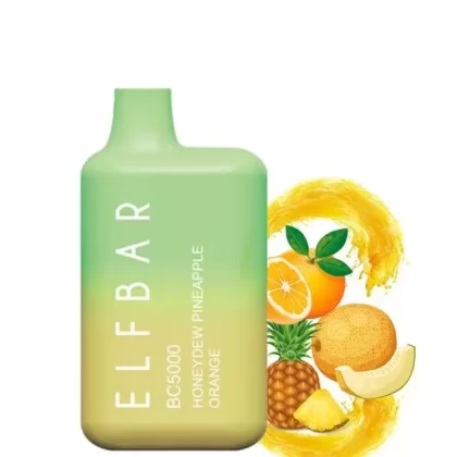Elf Bar Honeydew Pineapple Orange BC5000 Disposable Pod - Vape Product