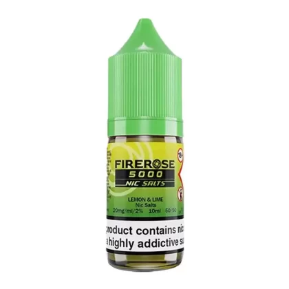 Firerose 5000 Lemon Lime Nic Salt Vape Juice - Strength 20mg