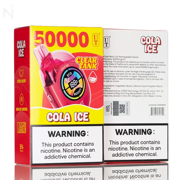 FLUM UT Bar 50K Clear Tank Disposable - Mango Tango - Image 3