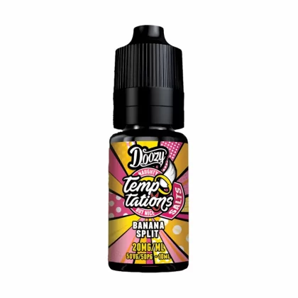 Doozy Temptations Banana Split Nic Salt Vape Juice - 10 Pack - Strength 5mg