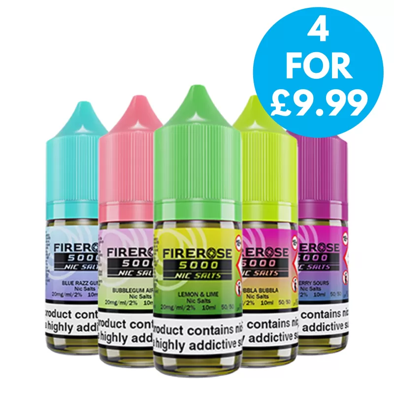 10mg Elux Firerose 5000 Nic salts 10ml (50VG/50PG) - Vape Co