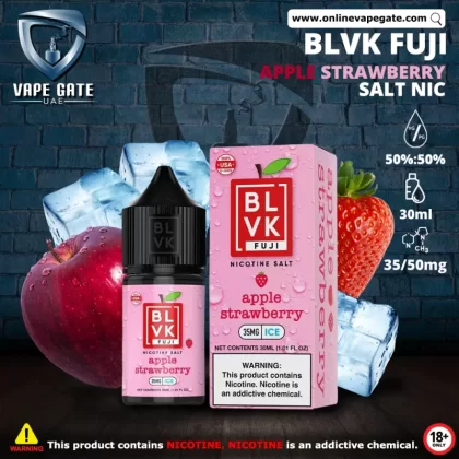 APPLE STRAWBERRY ICE - BLVK FUJI SALTS - 30ML - 35 mg / 30 ml