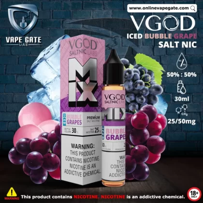 VGOD Iced Bubble Grapes Salt Nic - 30ml - 50 mg