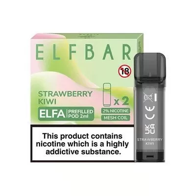 Elf Bar Elfa Replacement Pods (Pack of 2) - Strawberry Ice Cream - Image 2
