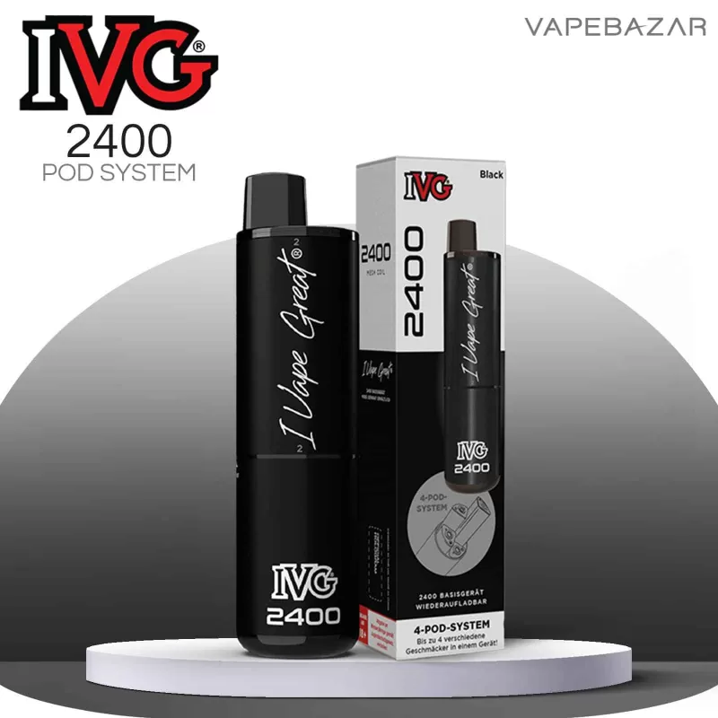 IVG 2400 – 4 Pod System – Device – Black