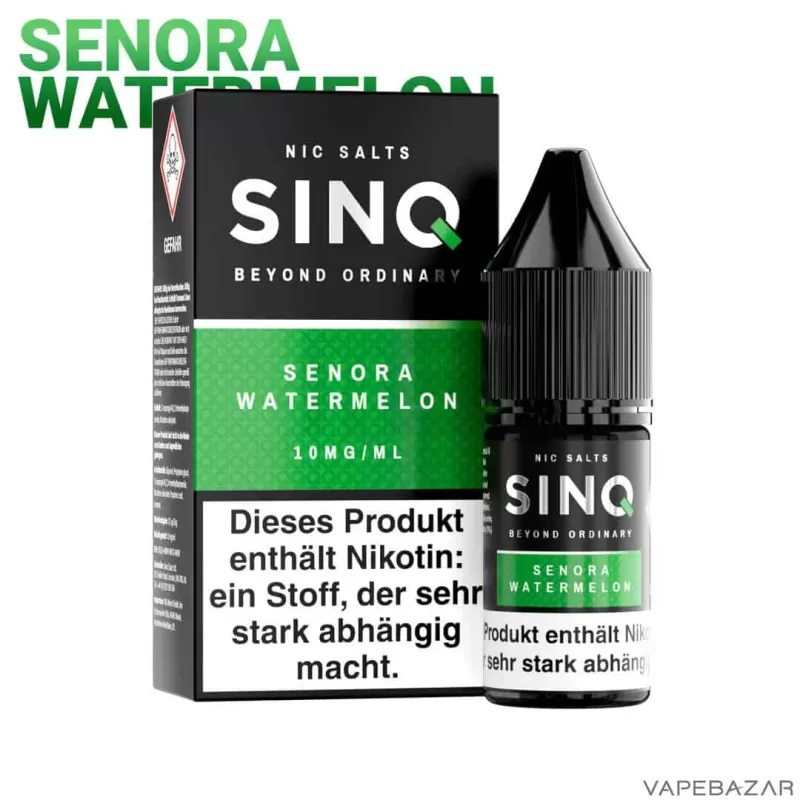 SINQ Nic Salt – Senora Watermelon - 20mg/ml, 10mg/ml - Image 2