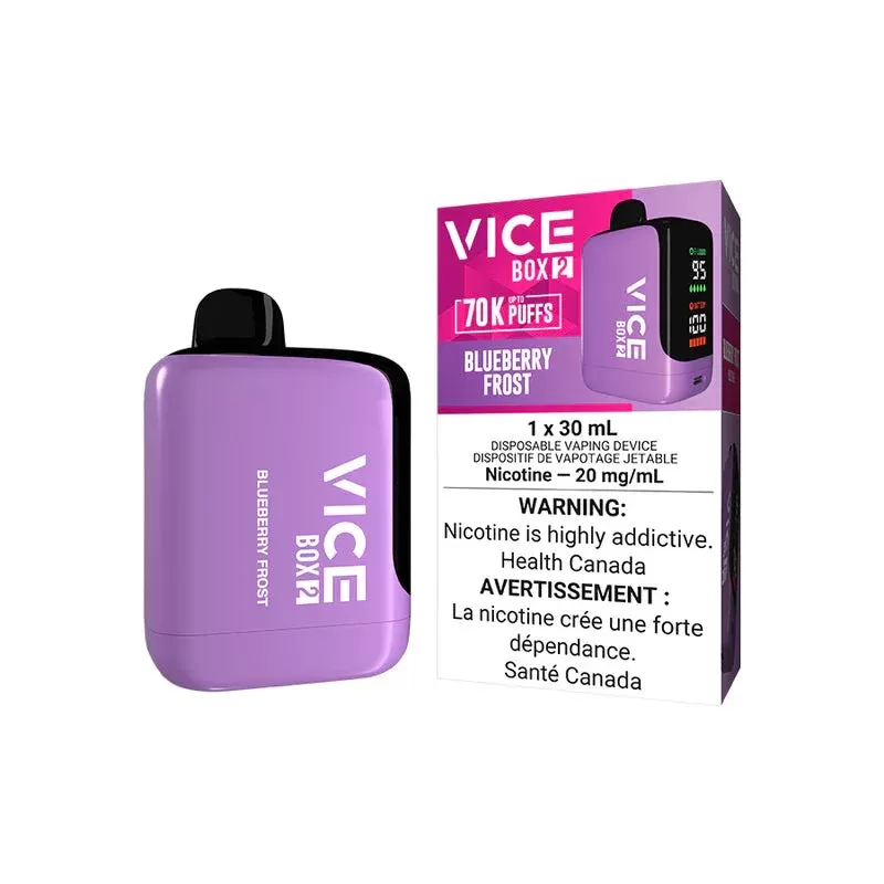 Vice Box 2 Disposable Vape – 70K Puffs – Blueberry Frost