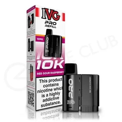 Red Sour Raspberry IVG Pro 12 Refill Pack - Ecigpremium