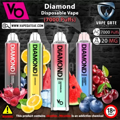 Vapes Bar - Diamond Disposable Vape (7000 Puffs) - Copper Cola / 20 mg