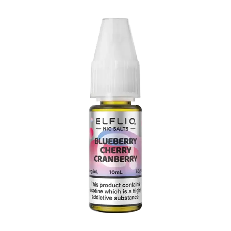 Blueberry Cherry Cranberry Elfliq Nic Salt by Elfbar - 10ml - 5mg - Vape Product (6732F2)