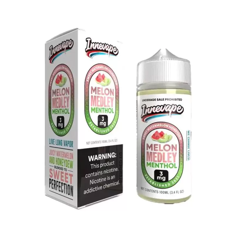 Innevape - Melon Medley Menthol - 100ML E-Liquid - 6MG