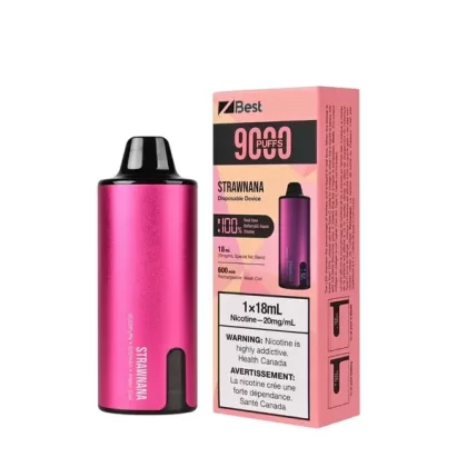 Z BEST Disposable – ZPOD – SPECIAL NIC BLEND – 9000 Puffs – Strawnana
