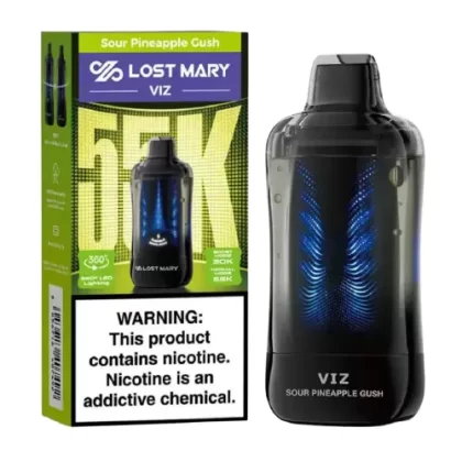 Sour Pineapple Gush Disposable Vape (55000 Puffs) by Lost Mary VIZ 55K
