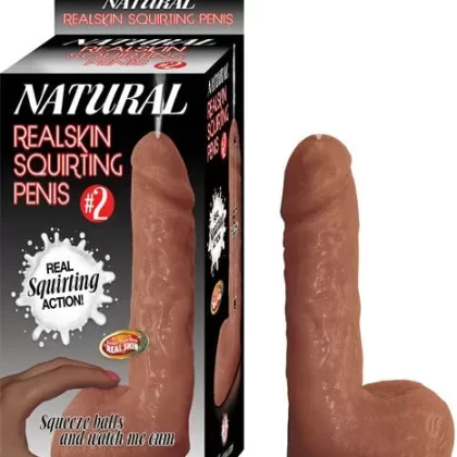 #2 Natural Realskin Squriting Penis – Brown