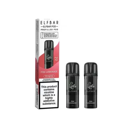Elf Bar 600 Pink Lemonade Prefilled Vape Pods 20mg – 2PK