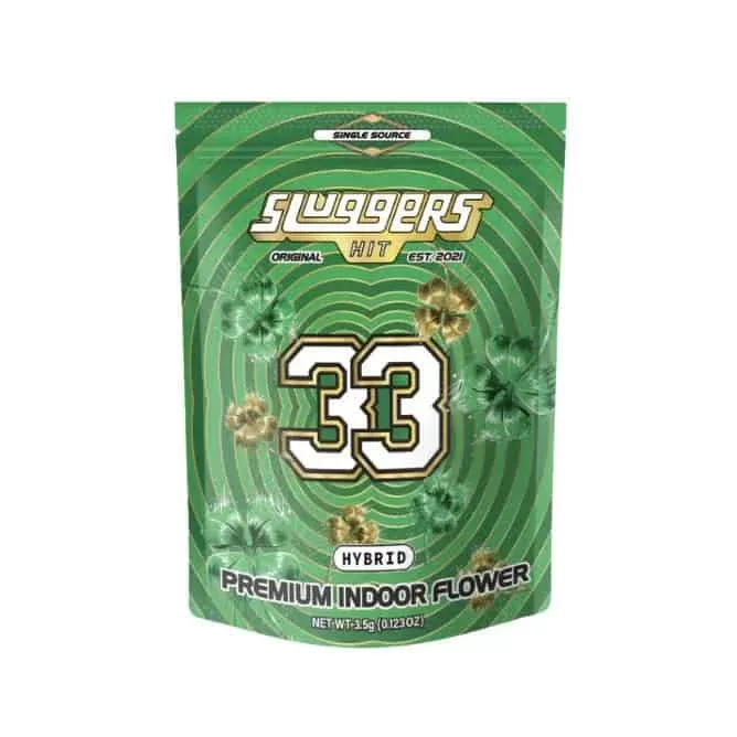 Sluggers Premium Flower Bag 3.5g - variants#33 (Hybrid)>Bubble Bath (Indica)>Euphoria (Sativa)>Rainbow Road (Sativa)>Runtz (Hybrid)>Uforeoz (Hybrid) (33D2FC)