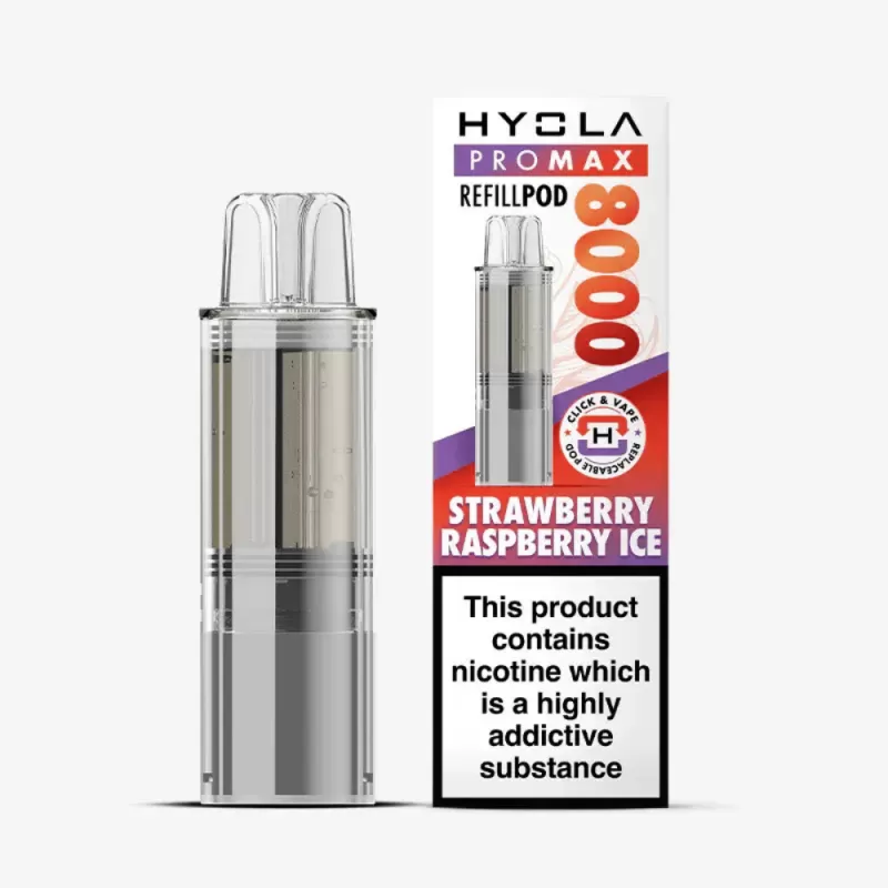 Hyola Pro Max 8000 Prefilled Pod Strawberry Raspberry Ice - 20mg