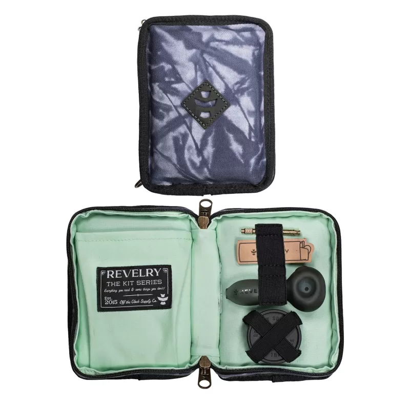 Revelry Pipe Kit - Smell Proof Kit - Striped Dark Grey