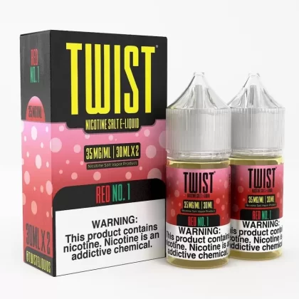 Twist e-Liquids Salt Red No 1 eJuice - 60mL (2x30mL); Vape Product, Vape Product (24B2A8)