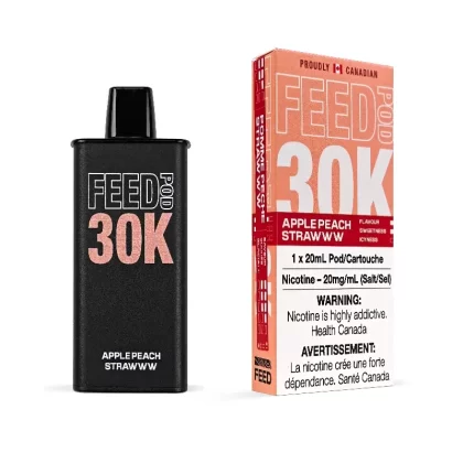 Feed 30K Apple Peach Strawww Prefilled Pod