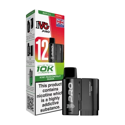 Kiwi Passionfruit Guava IVG Pro 12 Refill Pack - Ecigwizard