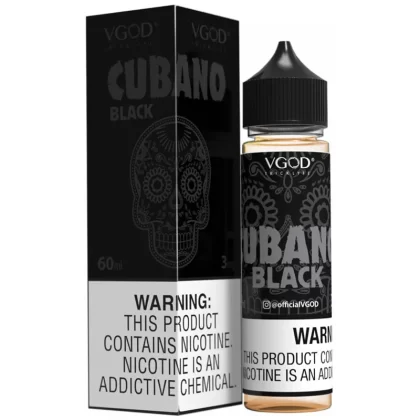 VGod Cubano Black E-liquid Flavor – 60ml (0mg, 3mg, 6mg, 12mg, 18mg) Nicotine - Vape Product, Vape Product
