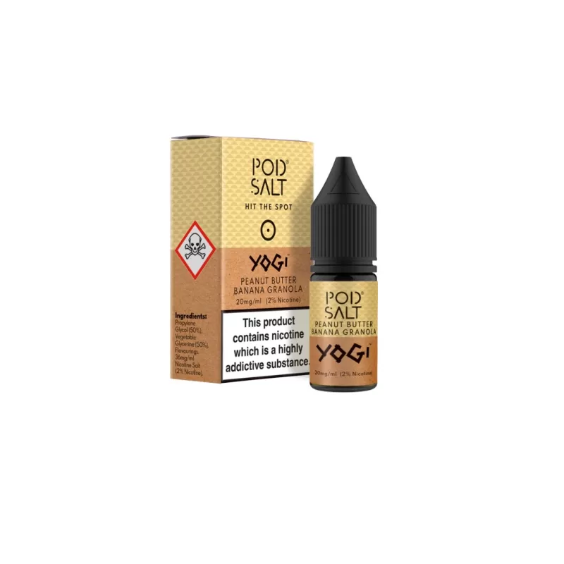 Pod Salt Fusions Yogi Peanut Butter 20mg Nicotine Salt - Vape Product, Vape Product