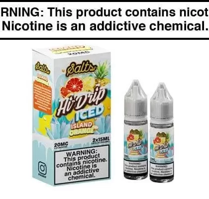 ISLAND ORANGE ICED BY HI-DRIP SALTS 30ML (2x15ML) - Vapejuice