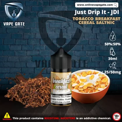 Tobacco Breakfast Cereal Saltnic 30ml by Just Drip It JDI