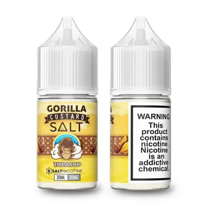 Gorilla Custard Nicotine Salts – TOBACCO 30ml,(30mg/50mg)