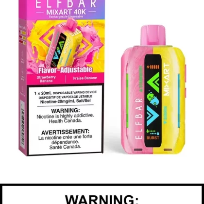 Strawberry Banana Elf Bar Mixart 40K Disposable Vape
