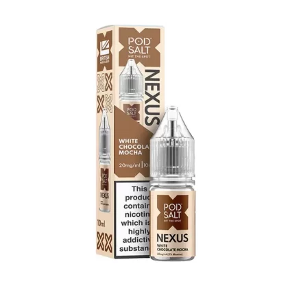 Pod Salt Nexus White Chocolate Mocha Nic Salt Vape Juice - 10mg