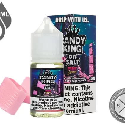 Pink Squares Candy King On Salt 30ml - Vape Product, Vape Product