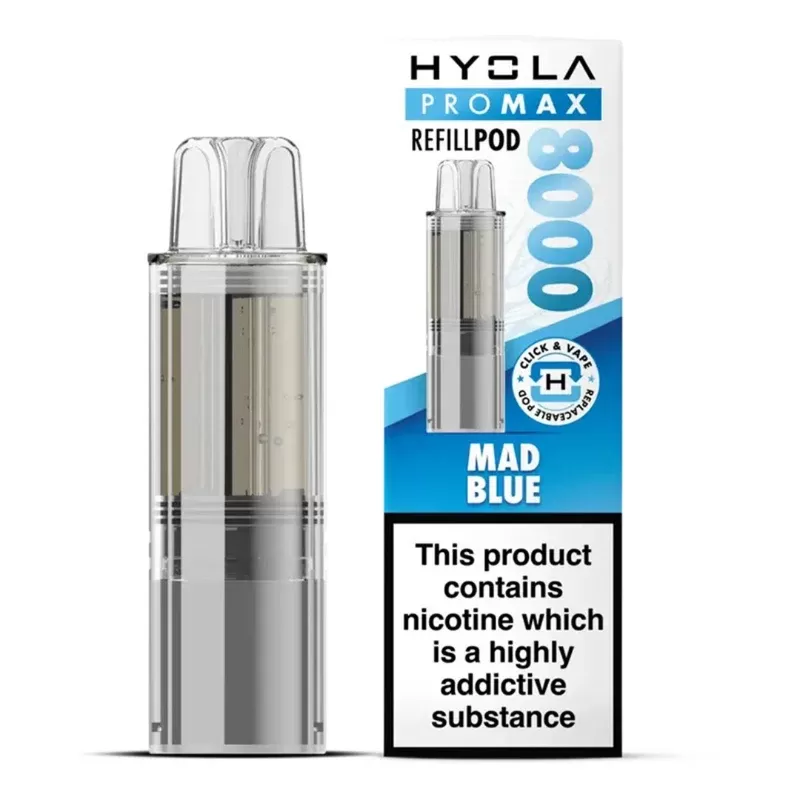 Hyola Pro Max 8000 Prefilled Pod Mad Blue - Ecigpremium