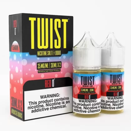Twist e-Liquids Salt Red 0 eJuice - 60mL (2x30mL); Vape Product, Vape Product