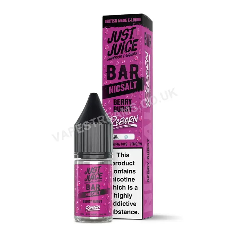 Just Juice Reborn Berry Burst Bar Nic Salt E-Liquid - Vapestreams Co