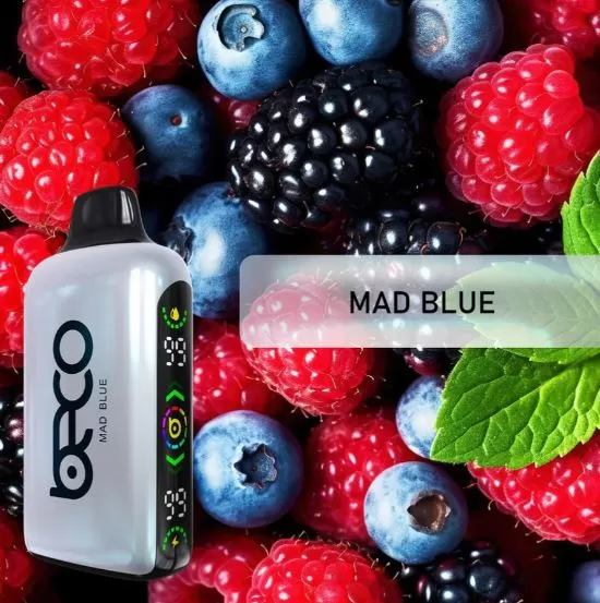 BECO BROCK DISPOSABLE VAPE (15000 PUFFS) - 20 mg / Mad Blue - Image 3