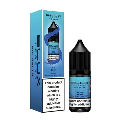 MR BLUE NIC SALT E-LIQUID BY ELUX LEGEND - Nicotine Strength#10mg/ml>20mg/ml