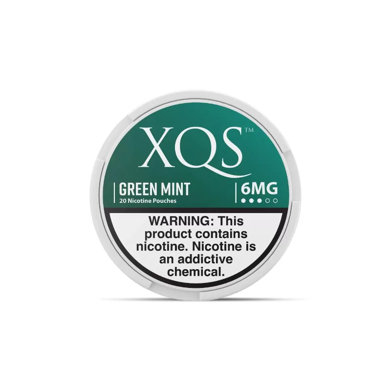 XQS Nicotine Pouch - Green Mint (20 Count) - 4MG