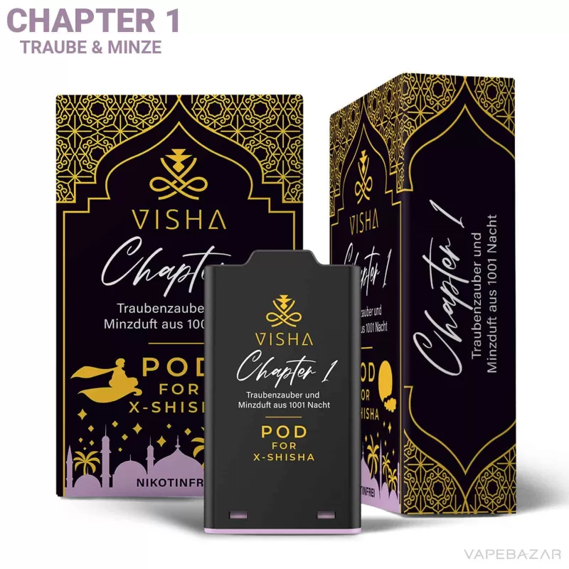 Visha X-Shisha Pod- Chapter 1 – Nikotinfrei - Visha / Nikotinfrei / 7ml / Nein - Image 2