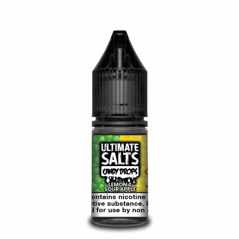 Ultimate Salts – Candy Drops: Lemon & Sour Apple – 10ml - B. 10mg, D. 20mg; 10ml - TPD Compliant