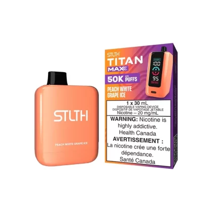STLTH TITAN MAX DISPOSABLE – PEACH WHITE GRAPE ICE