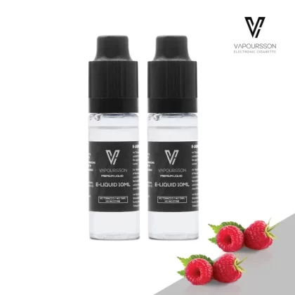 Vapoursson e-Liquid – Raspberry 0mg 10ml Bottle x 2 Pack | Cigee