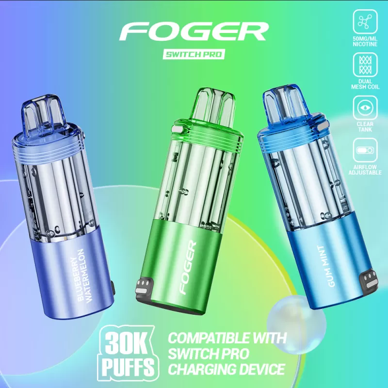 Made in USA | FOGER Switch Pro 30K Disposable Device POD - 30,000 Puff - Strawberry Watermelon