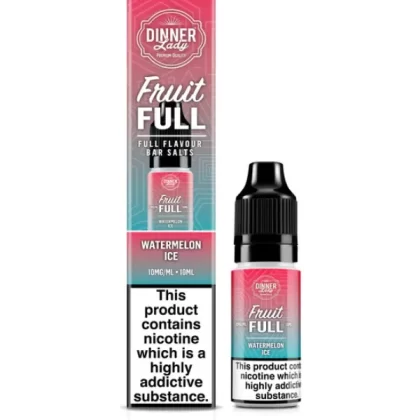 WATERMELON ICE BAR SALTS DINNER LADY FRUIT FULL 10ML E-LIQUID - 10mg
