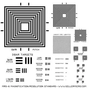MRS-6 Magnification Reference Standard 1,500x - 1,000,000x - Adapter