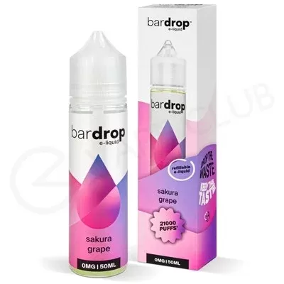 Sakura Grape Shortfill E-Liquid by Bar Drop 50ml - Ecigpremium