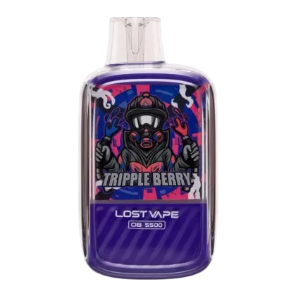Triple Berry Lost Vape OB5500 - Consumer; Vape Product; 10 Pack, Single