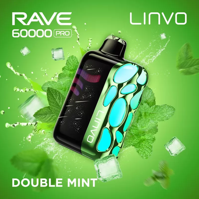 Linvo Rave 60000 Pro Disposable Vape – Double Mint